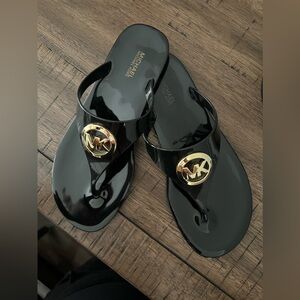 Michael Kors, flat black sandals
